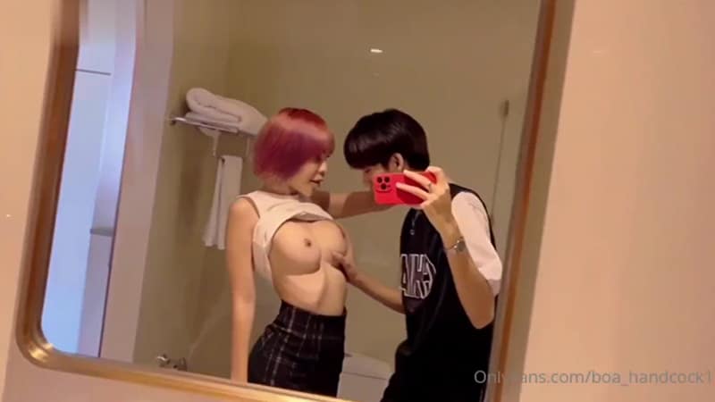 หลุดน้องโบว์ นัดเย็ด หลุด boa_handcock1 หุ่นน่าเย็ด นมใหญ่ เย็ดท่าหมาเกือบแตกใน