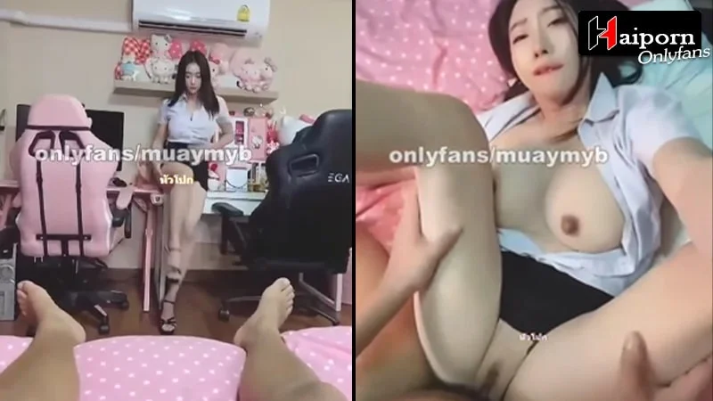 คลิปเย็ด โอลี่ แฟน น้องหมวย เย็ดกันคาชุดนักศึกษา มารอบนี้ขึ้นขย่มตอกสด ให้เย็ดนม อมควยแตกคาปาก ฟังจากเสียงผู้ชายคงจะฟินเจอแบบนี้