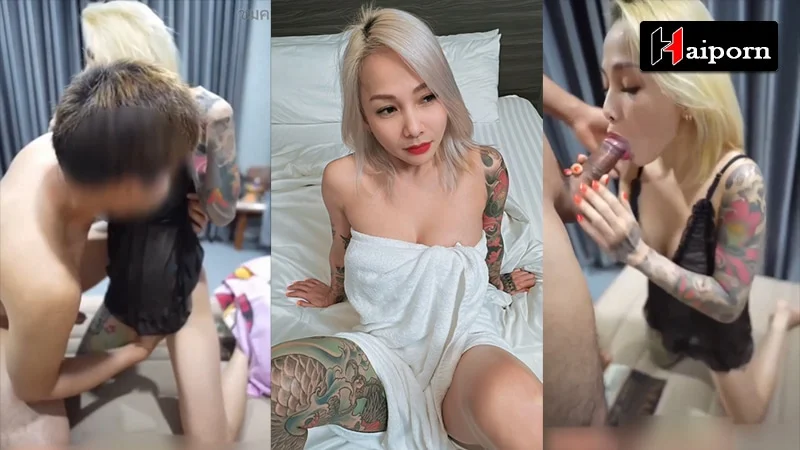 หลุด ปีศาจแมว เจ๊เมย์ สาวสักลาย แห่งบ้าน Onlyfans Catdevilswing คุกเข่าตั้งท่า อ้าหี ให้หนุ่มจกรัวๆ แล้วงับดุ้น อมควย ลงลิ้นให้อย่างแจ่ม